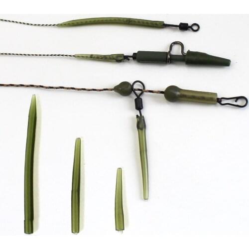 20PCS Fishing Accessories Carp Anti Tangle Sleeve Helicopter Rig Tubing Hook Swivel Connector for Fishing Line Protection