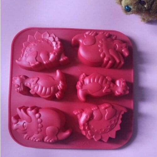 3 large dinosaur cake mold baking chocolate mold soap mold