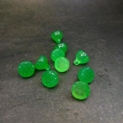 5pc Natural Stone Lotus Seed Pod Gem Stone Loose Bead Beads For Jewelry Making Components DIY Findings Accessories 12mm DYL0099