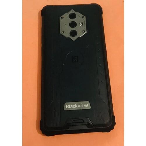 Used Original Protective Battery Case Cover+camera lens for Blackview BV6600 Octa Core 5.7" Free shipping