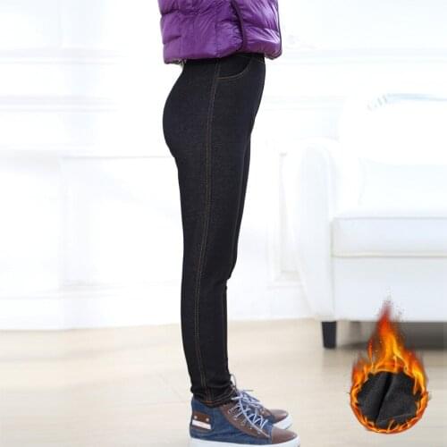 Childrens Super-soft Underpants Imitating Jeans Stretch Underpants Girls Underpants Winter Pants