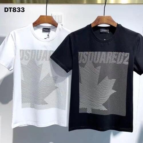 DSQUARED2 Spring/Summer Mens Maple Leaf Printed Logo Short Sleeve T-Shirt DT833