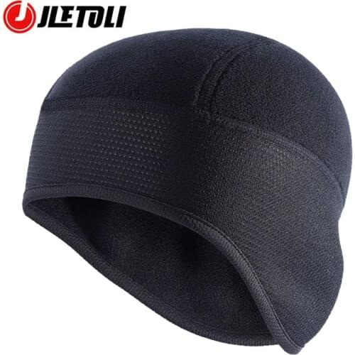 JLETOLI Winter Sports Cycling Cap Men Fleece Cap MTB Hat Windproof Outdoor Thermal Hat Fleece Bikes Cap Fietsen Cap
