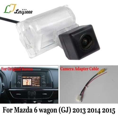 Rear Backup Camera For Mazda 6 Mazda6 Wagon GJ 2013 2014 2015 HD Car Reversing Camera & 4 Pin Connector Compatible OEM Monitor