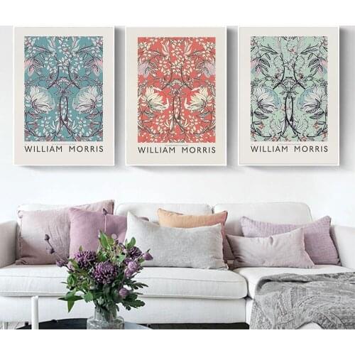 William Morris Poster Vintage Flowers Canvas Painting Willow Bough Abstract Art Print Modern Wall Picture For Bedroom Home Decor