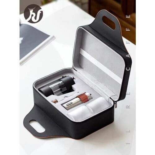 IL RECAFFE Coffee Pot Gift Box French Presses Hand Grinding Coffee Gift Set Combination Selection Leather Box