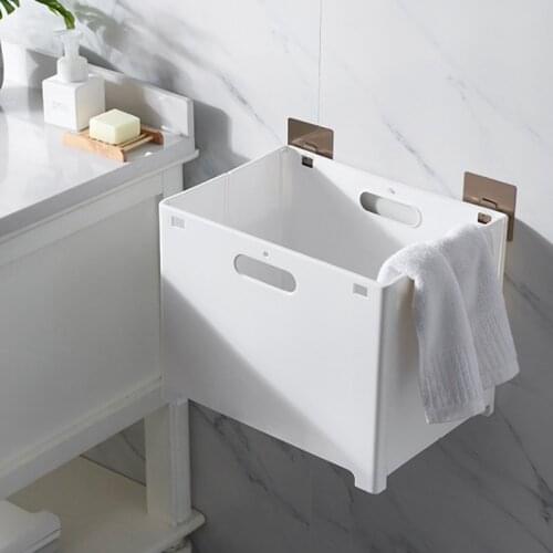 Foldable Laundry Basket Bathroom Dirty Clothes Basket Household Free-punching Clothing Toys Storage Basket
