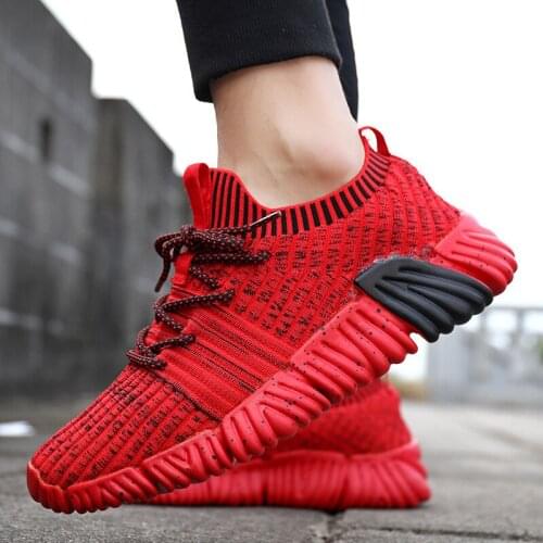 ZEEKSON Lightweight Sports Shoes Fashion Flying Woven Casual Mens Shoes Student Sports Breathable Shoes Youth Walking Shoes