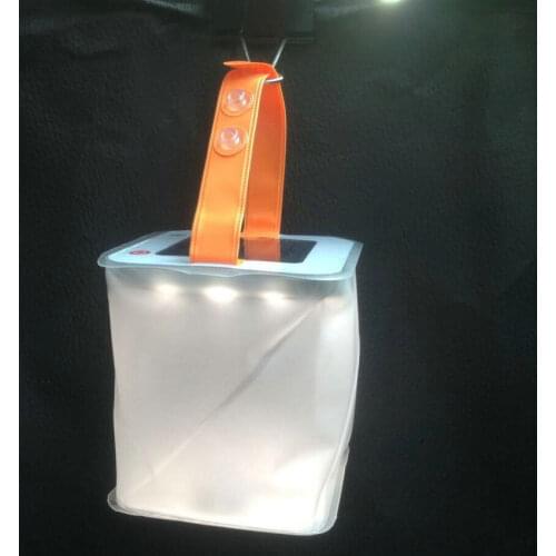 2-in-1 Phone Charger Lanterns Solar powered Inflatable Lantern Great for Camping Hurricane Emergency Travel Lighting Kits