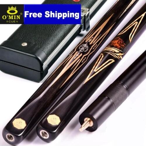Original O'Min King Kong War Horse One Piece 3/4 Split Snooker Cue 9.8-10mm Tip Professional Ash wood Shaft with Excellent Box