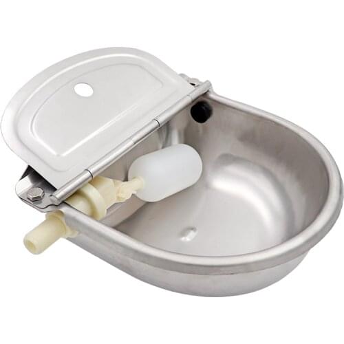 Livestock Cattle Horse Waterer Automatic Drinker Bowls Stainless Steel Drinking Bowl Float Outlet Cattle Dog Sheep Pig Feeder