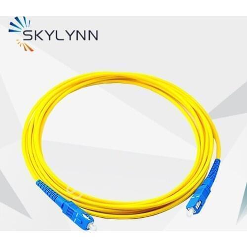 Promotion 100Pcs/Bag SC/UPC-SC/UPC 2 Meter Length Simplex 2.0mm Single Mode G652D OS2 Fiber Optic Patch Cord