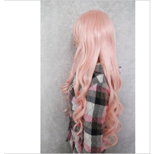 Suyushun755+++product details Long Light Pink Cosplay Costume Wig