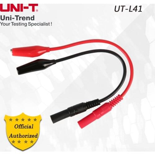 UNI-T UT-L41 Alligator clip short test leads; applied to UT70A, UT70B, UT71 series, UT801, UT802