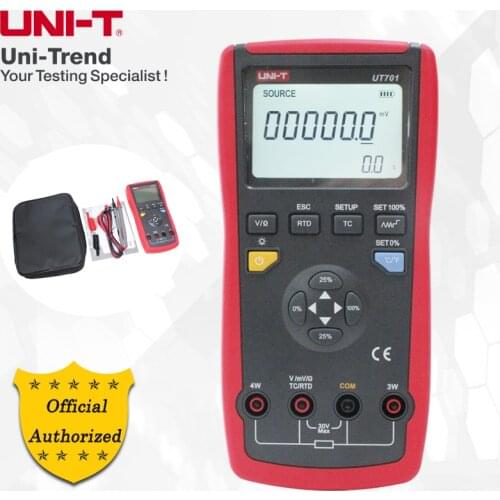 UNI-T UT701 Single Function Temperature Calibrator; automatic cold junction compensation/user calibration/temperature detector