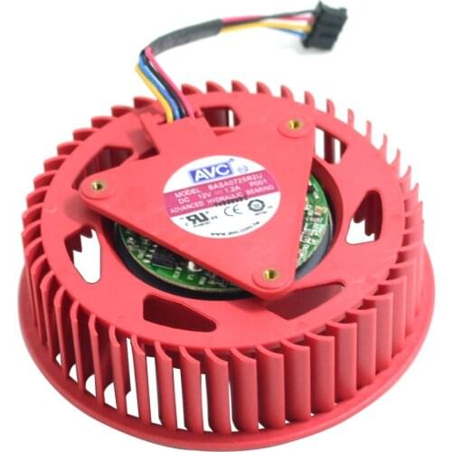 AVC video card fan BASA0725R2U 12V, 1.20A ATI HD5870 HD5970 HD5850 Turbo graphics card cooling fan FD9238H12S 50pcs/lot