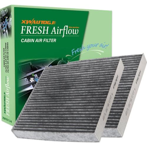2PCS Cabin Air Filter with Activated Carbon baking soda Replacement for Honda Acura Accord/Odyssey/Pilot/Ridgeline CF10134