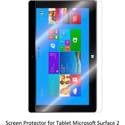Clear LCD PET Film Anti-Scratch/ Anti-Bubble / Touch Responsive Screen Protector for Tablet Microsoft Surface 2