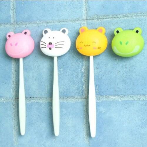 Creative Animal Toothbrush Storage Rack Cartoon Hole-Free Toothbrush Holder Bathroom Wall-Mounted Toothbrush Storage Rack