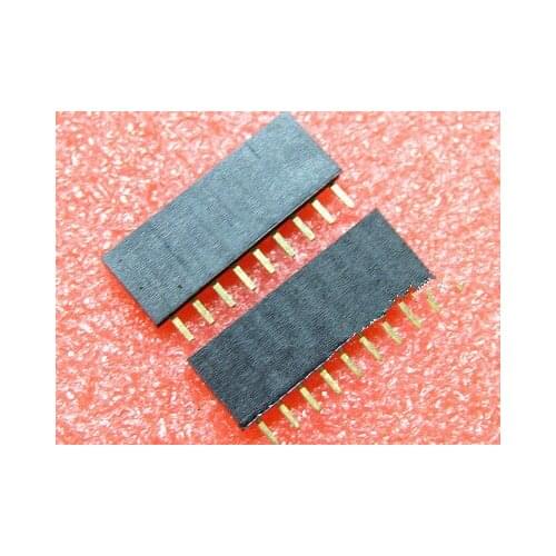 10PCS 1x9 Single Row 9 Pins PCB Socket Female Header 2.54MM 1*9P
