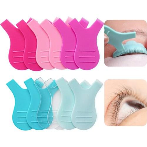 10Pcs Eyelash Extension Reusable Plastic Eyelash Brush Cleaning Y Shape Grafted Curler Eyelashes Lift Makeup Mascara Tools