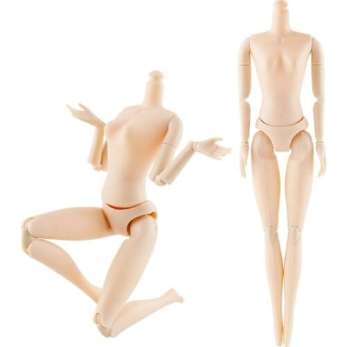 30cm 1/6 Movable 16 Joints DIY Naked BJD Dolls Body for Female Makeup Head BJD Body Accessory Toy for Girls Gift