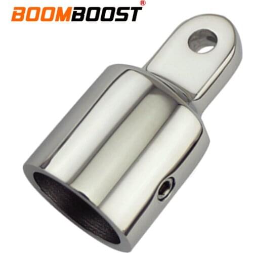 7/8'' Pipe Professional Eye End Cap For Marine Boat Yacht 316 Silver 22mm Bimini Top 1PCS Stainless Steel Fitting Hardware