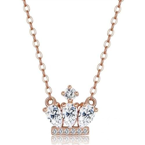 Accessory Stylish Long Lasting Crown Bracelet Necklace Jewelry Ear Studs Exquisite for Banquet