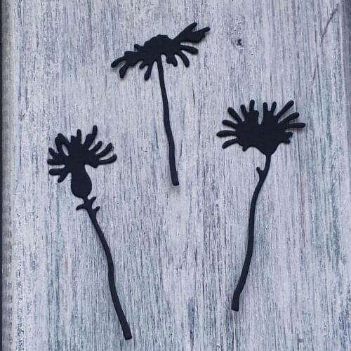 ArtScrap Field Flowers 3 pcs For Man Metal Cutting Dies DIY Scrapbooking Card Decorative Die Cuts