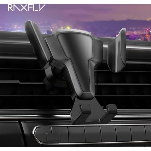 RAXFLY Auto Lock Car Holder For Phone in Car Air Vent Mount No Magnetic Mobile Phone Holder Stand For iPhone Xiaomi Samsung
