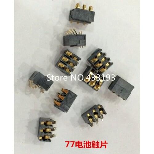 50PCS/LOT 77 battery holder 3Pin ,battery connector , mobile phone battery Connector , bc-1-3p