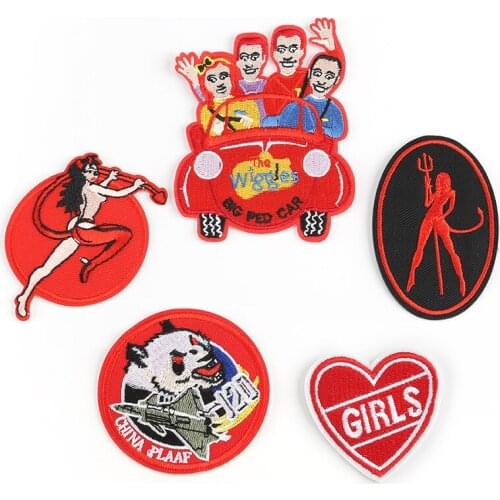 Letter Computer Emboridery Label Uniform Accessories Badge Character Patch Embroidered Cloth Stickers