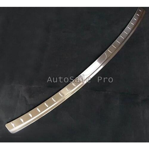 Europe Model FIT FOR Porsche Cayenne 2018 2019 Europe Stainless Steel Outer Rear Bumper Plate Cover Trim 1pcs Accessories