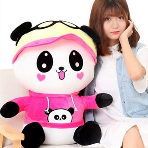 Fancytrader Big Fat Panda Plush Doll Giant Stuffed Anime Panda Toy 24inch 60cm Sitting Model Nice Kids Gifts