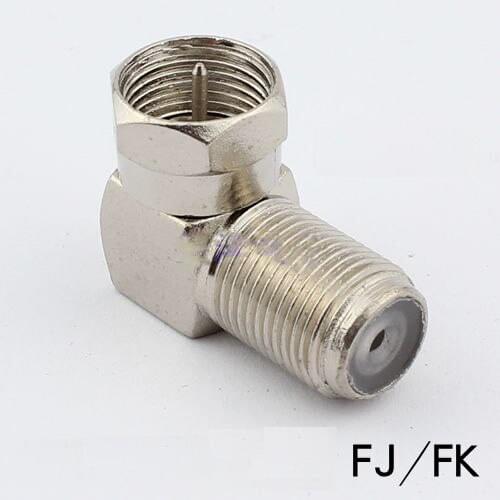 Cable joint F inch plug angle conversion plug adapter cable connecting line joint elbow