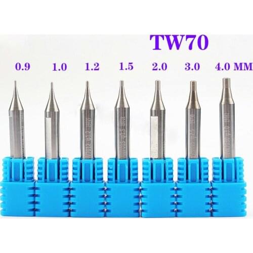 Tungsten steel End Mill TW70 0.9mm 1.0mm 1.2mm 1.5mm 2.0mm 2.5 smooth guide needle for vertical key cutting machine