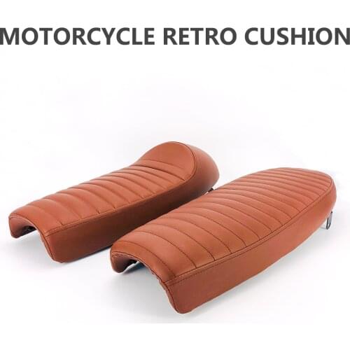 Motorcycle retrofit old retro coffee extra hump cushion personalized modification