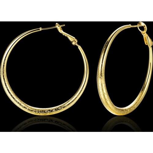 Fashion K24 yellow round earrings female earrings - jewelry wholesale site wholesale factory outlets