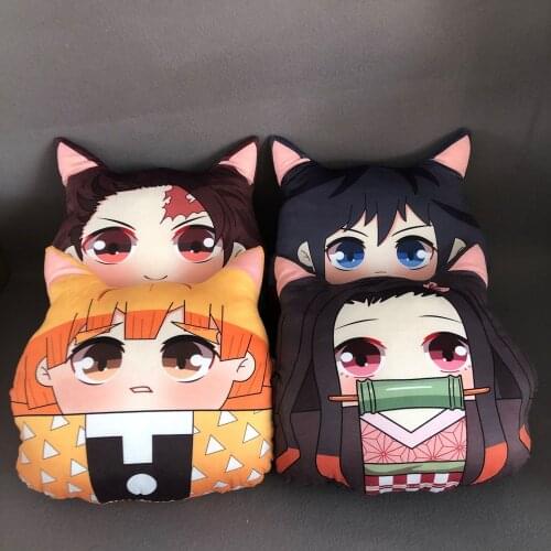 Anime Demon Slayer Cosplay Warm Hands Pillow Cushion Demon Slayer Kimetsu No Yaiba Tanjirou Nezuko Doll Stuffed Plush Toys