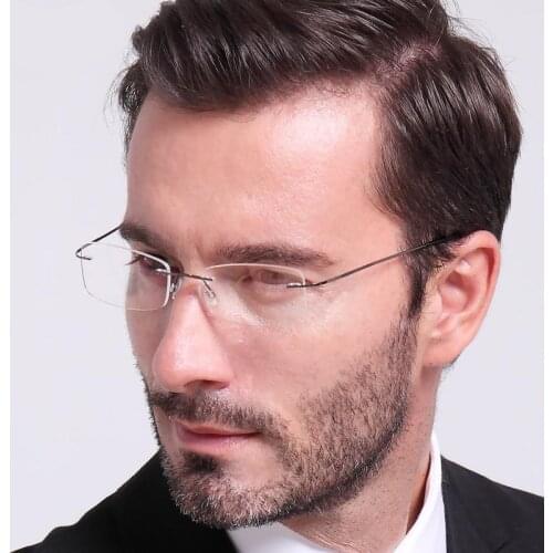 Viodream Titanium Alloy Super Elastic Frameless Spectacle Frames Ultra Light Male Female Myopia Eyeglasses Frames Oculos De Grau