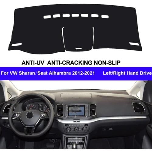 Car Auto Inner Dashboard Cover For Volkswagen VW Sharan Seat Alhambra 2012 - 2020 2021Console Protector Carpet Dashmat 2019 2018