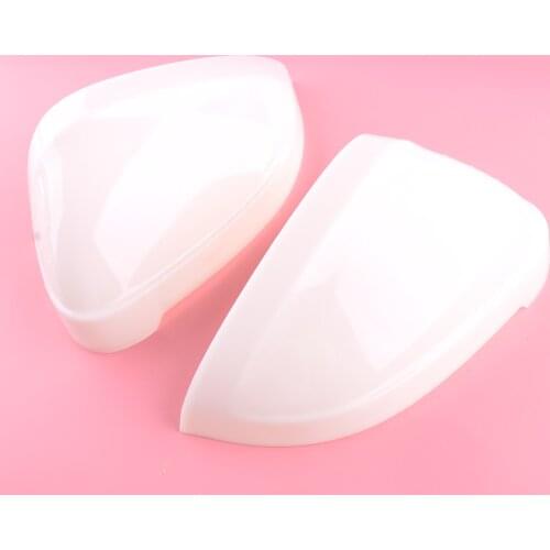 1 Pair Prime Side Mirror Cover Cap Shell ABS Fit for Audi A4 B9 A5 S5 with Lane Assist 2016 2017 2018 2019 2020