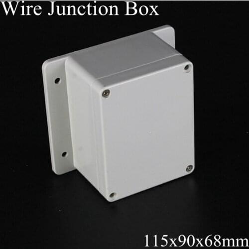 115x90x68mm ABS IP65 Waterproof Plastic Wire Junction Box With Mounted Distribution Enclosure Project Case Electronic Terminal