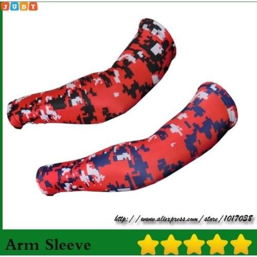 2016 Arm Compression Sleeve NEW Compression Sports Arm Sleeve Camo Baseball Football Basketball Neon