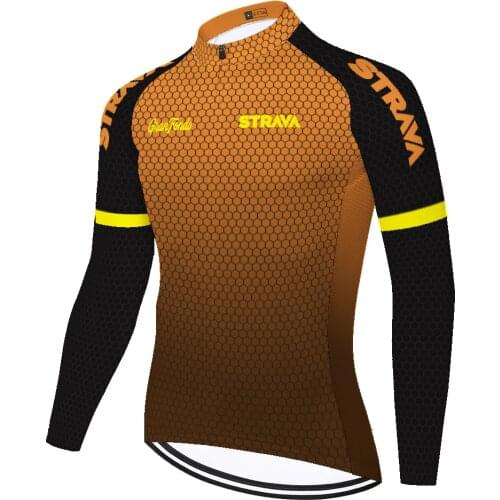 2021 ProTeam bike shirt STRAVA cycling jersey long sleeve summer spring quick dry malliot ciclismo hombre ​​tenue velo homme