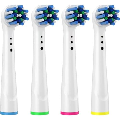 4-12pcs multi-angle Deep Cleaning Replacement Toothbrush Head For Oral b Electric Tooth Brushes Dupont Soft Nozzles With Gift