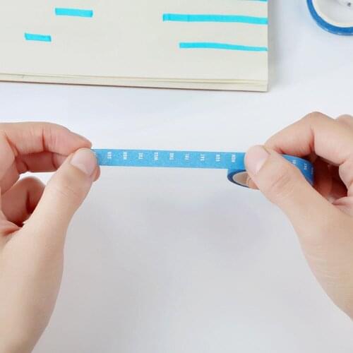 4pcs/set Practical Efficiency Timeline Management Masking Tape Daily Plan Week Plan tape Stationery Supply