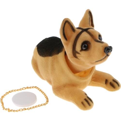 6.61x3.15x3.94inch Car Auto Dash Ornaments For Car Interior Decorations,Rocking Head Dog Great Gift