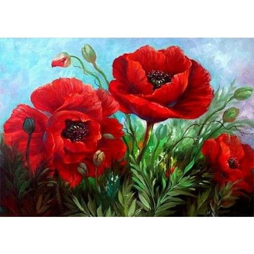 5D DIY Diamond Painting Flower Needlework Diamond Embroidery Flowers Full Dimond Mosaic Cross Stitch Unfinished Christmas Gift