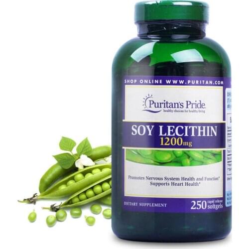 Free Shipping Soy Lecithin 1200 Mg 250 Pcs